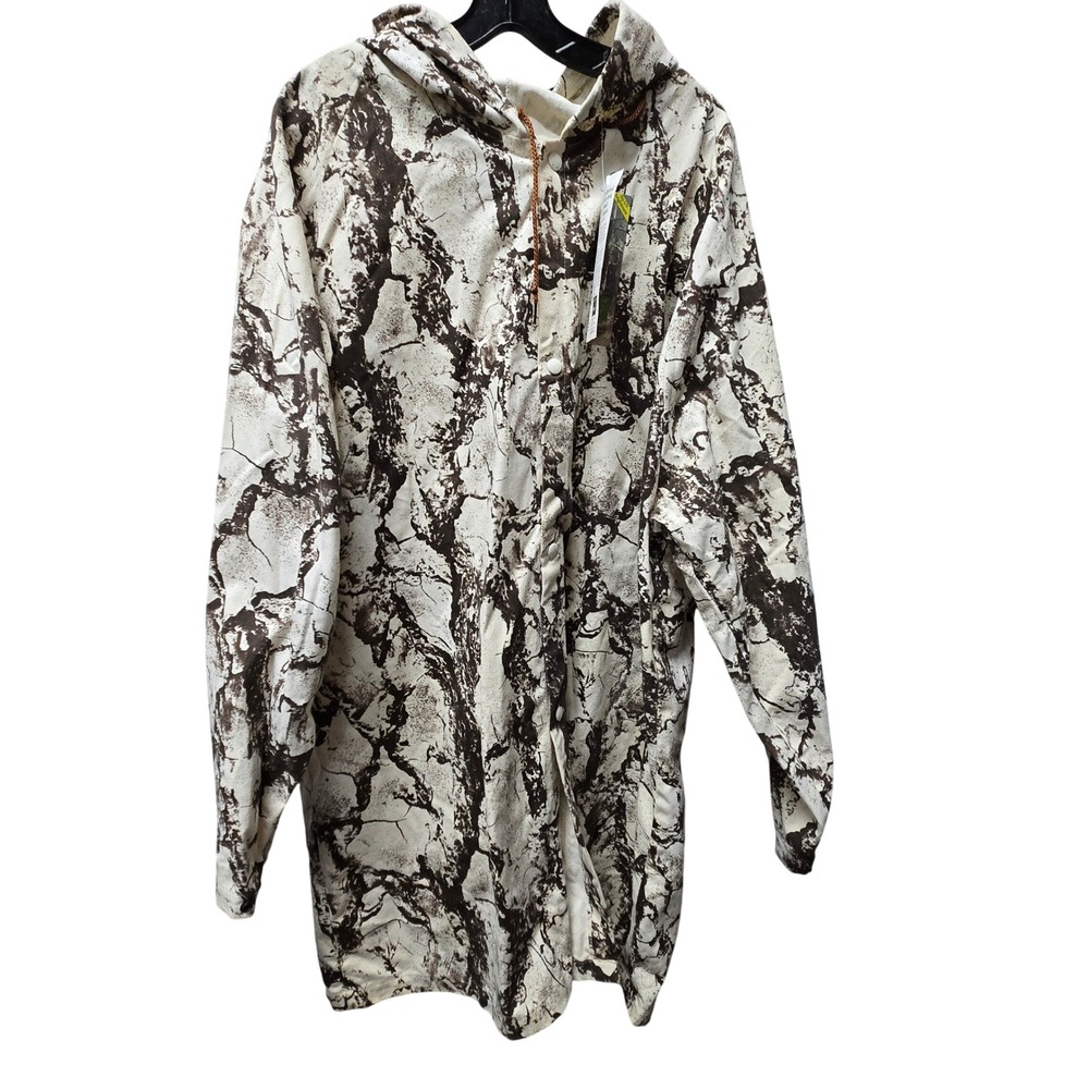Natgear Anti-Merge Camouflage Hooded Parka Jacket Mens Sueded Cotton Camo USA